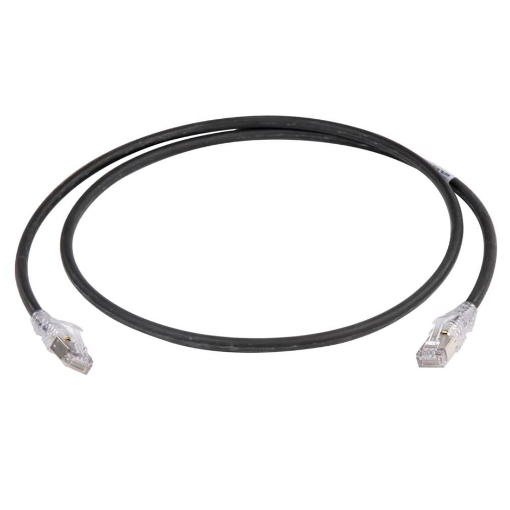 CommScope NPC, Cat 6A, Shielded, LSZH, Black, 3M CommScope NPC, Cat 6A, Shielded, LSZH, Black, 3M