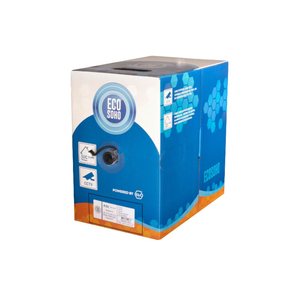 CABLE UTP ECO SOHO CAT 5E INTERIOR/EXTERIOR X 305MTS Powered by GLC CABLE UTP ECO SOHO CAT 5E INTERIOR/EXTERIOR X 305MTS Powered by GLC