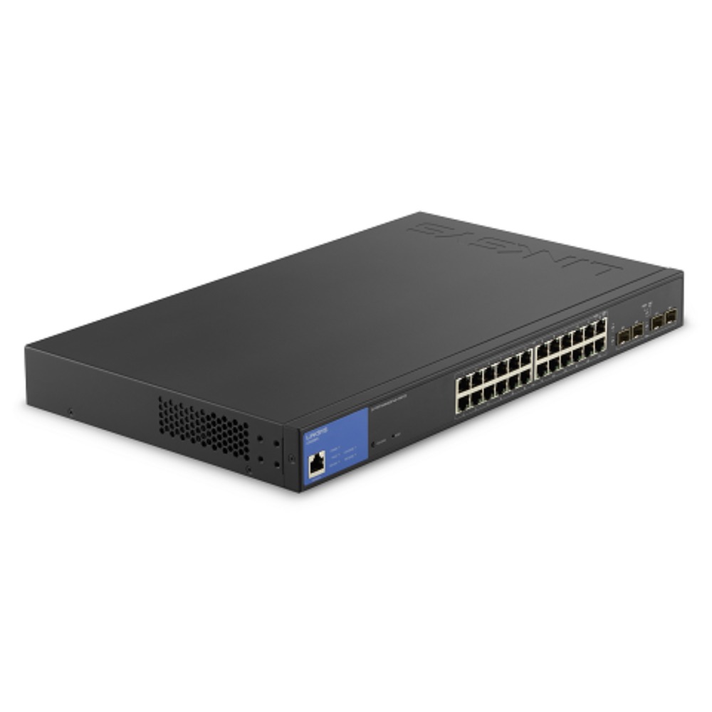 Linksys 24-Port Managed POE+ SWITCH 4 1G SFP 250W TAA Linksys 24-Port Managed POE+ SWITCH 4 1G SFP 250W TAA