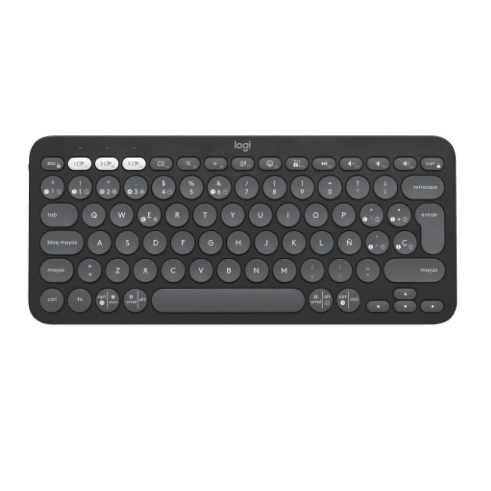 Teclado Logitech Bluetooh Multi Dispositivo Pebble Keys 2 K380s Negro Teclado Logitech Bluetooh Multi Dispositivo Pebble Keys 2 K380s Negro