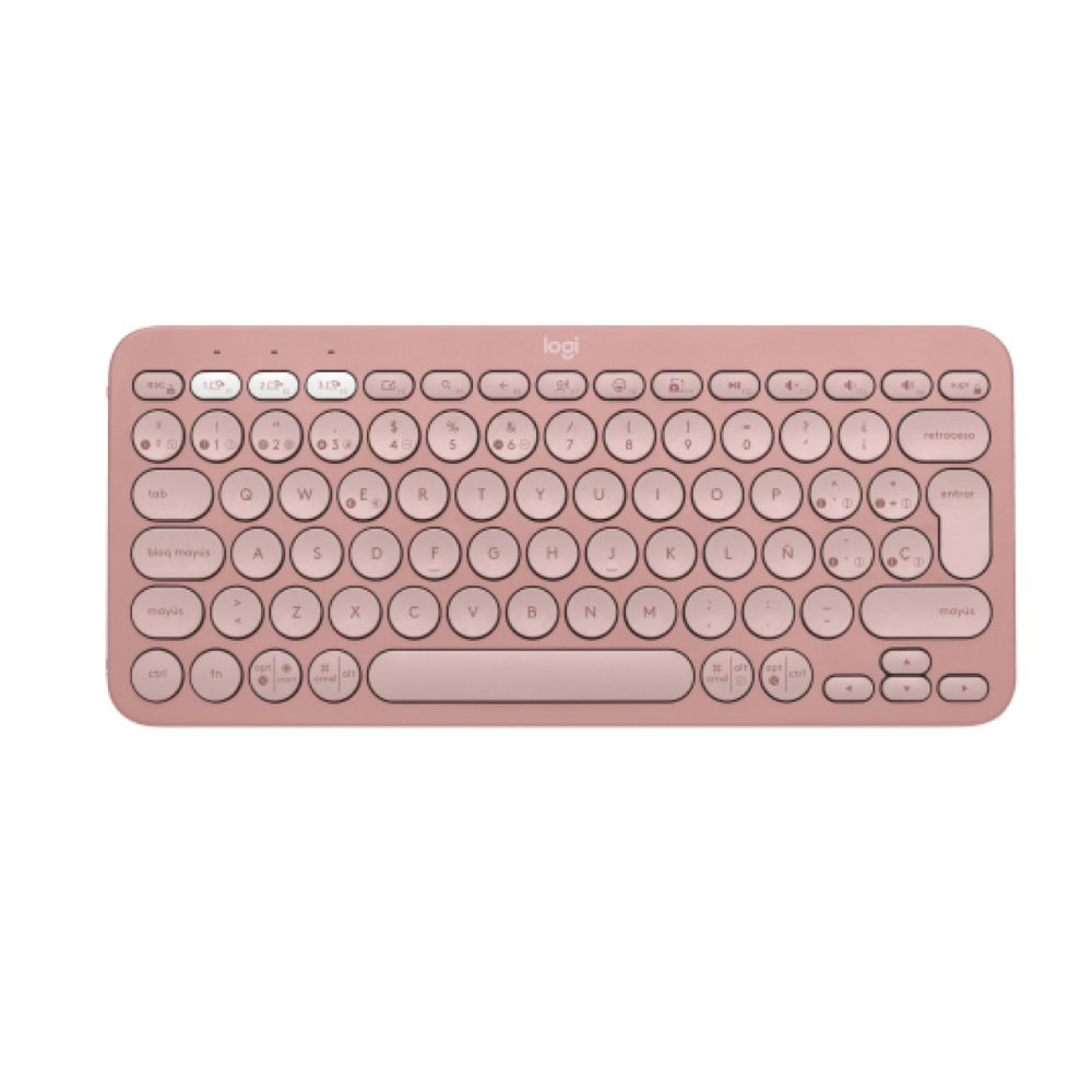 Teclado Logitech Bluetooh Multi Dispositivo Pebble Keys 2 K380s Rosa Teclado Logitech Bluetooh Multi Dispositivo Pebble Keys 2 K380s Rosa