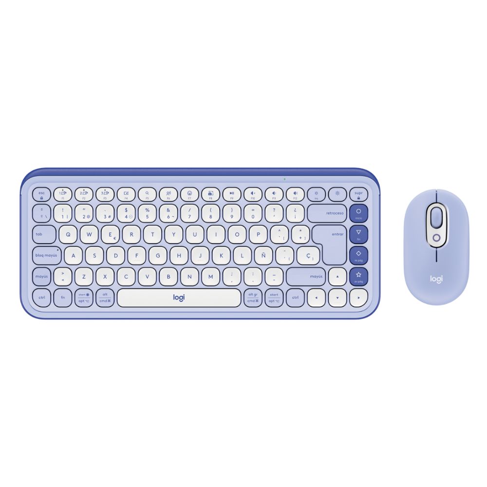 Combo Logitech Teclado Y Mouse Pop Lila Combo Logitech Teclado Y Mouse Pop Lila