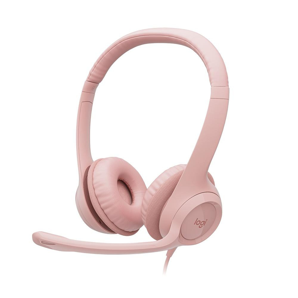 Auricular Logitech c/micrófono H390 USB Rose AMR Auricular Logitech c/micrófono H390 USB Rose AMR