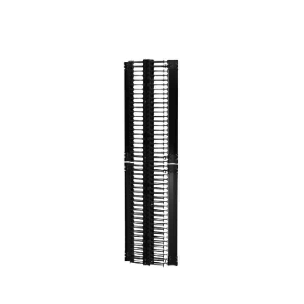 Siemon CBL Mgr,vert,value,dbl SIDED,6IN FNGR,6IN W,45U,DOOR,BLK