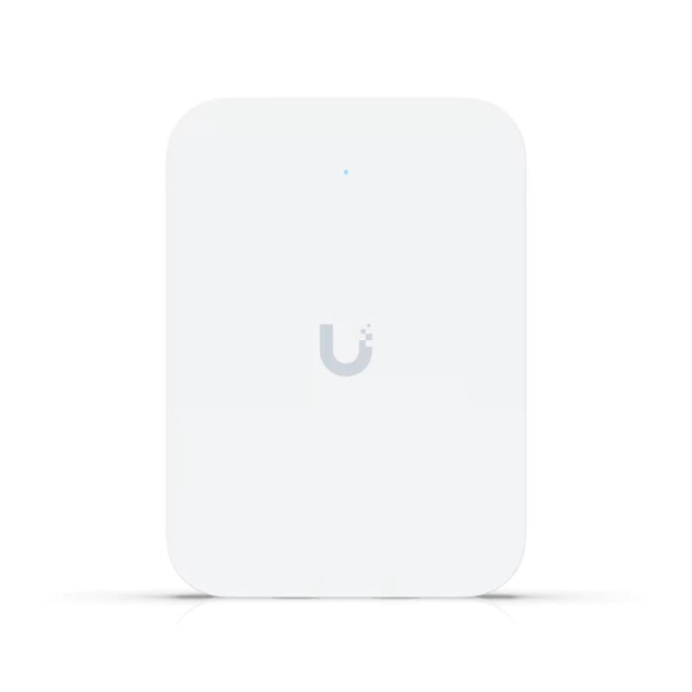 Ubiquiti Wall-mounted WiFi 7 AP with 4 spatial streams and an integrated 2.5 GbE PoE switch designed for hospitality environments. Ubiquiti Wall-mounted WiFi 7 AP with 4 spatial streams and an integrated 2.5 GbE PoE switch designed for hospitality environments.